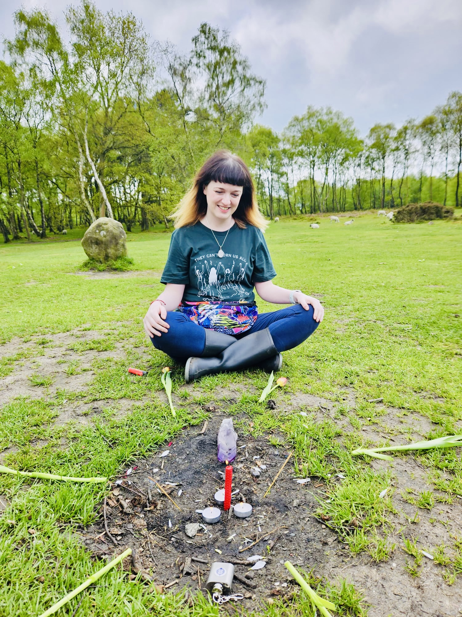 EM OF THE WAYS, SHAMANIC HEALER, NINE LADIES, DERBYSHIRE, STONE CIRCLE, LAND HEALING, EARTH HEALING